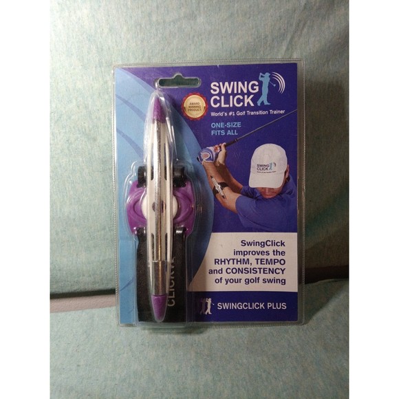 SwingClick Plus Purple Golf Swing Transition Trainer One Size Fits All Click - Picture 1 of 2